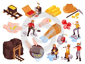 Gold Mine Icon Set