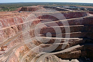 Gold mine open pit