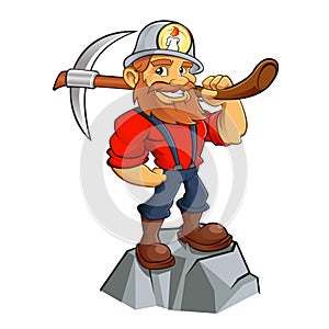 Gold miner cartoon photo
