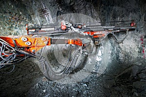 Gold mining underground photo