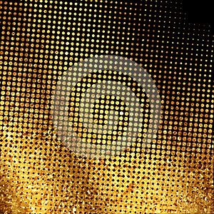 Gold Mosaic Abstract