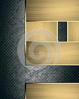 Gold nameplate Element for design. Template for design. copy space for ad brochure or announcement invitation, abstract background