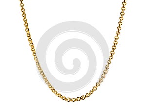 Gold necklace photo