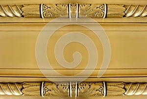 Gold neoclassical plaque photo