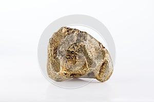 Gold nugget isolated on a white background