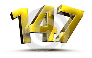 Numbers 147 3d.