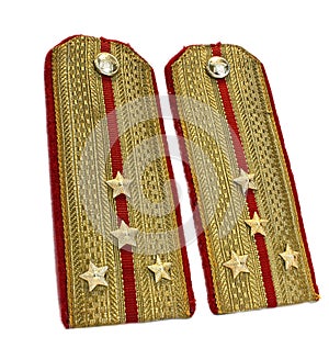 Gold officer epaulets