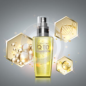 Gold oil serum skincare treatment