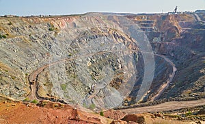 Gold, ore, open pit mining,Kazakhstan