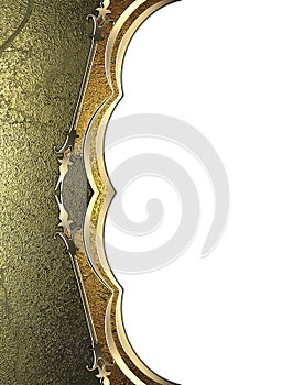 Gold ornament for background. Element for design. Template for design. copy space for ad brochure or announcement invitation, abst