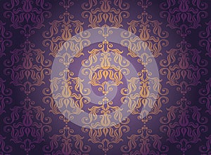 Gold ornamental pattern