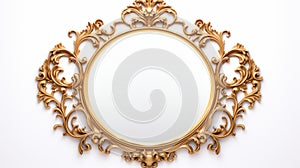 Gold Ornate Wall Mirror: Rococo-inspired Creative Commons Attribution