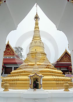 Gold Pagoda in frame