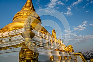 Gold pagoda, Sagaing Hill photo