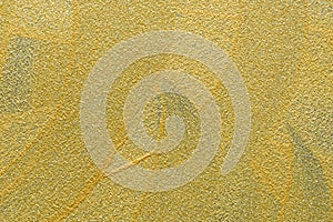 Gold painted on paper background texture