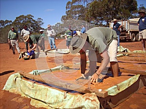 Gold panning competition