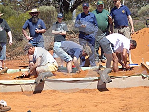 Gold panning competition