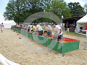 Gold panning competition