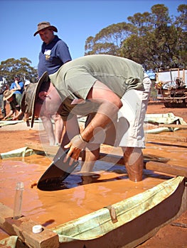 Gold panning competition