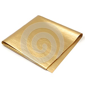 Gold paper isolated photo