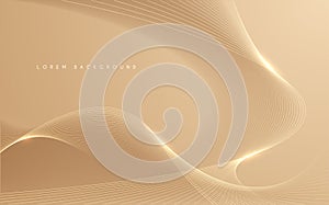 Gold pastel lines abstract bckground photo