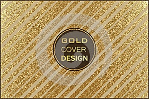 Gold pattern. Abstract golden background. Vector illustration.