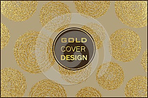 Gold pattern. Abstract golden background. Vector illustration.