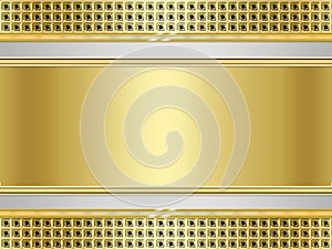 Gold pattern on black background