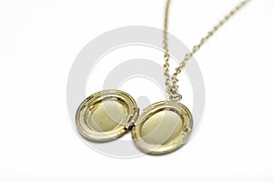 Gold Pendant Locket Necklace