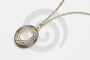 Gold Pendant Locket Necklace