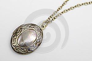 Gold Pendant Locket Necklace