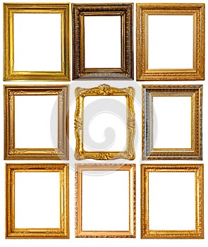 Gold picture frame