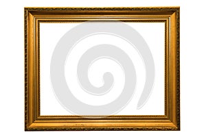 Gold picture frame photo
