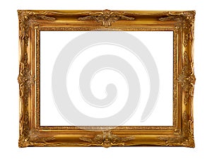 Gold picture frame