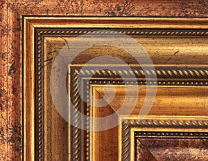 Gold picture frame samples