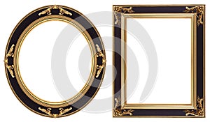 Gold picture frames