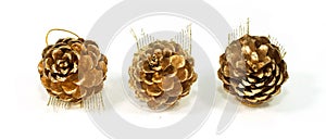 Gold pinecone