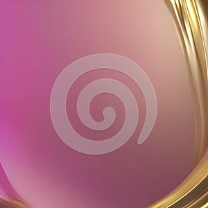 Gold, Pink, color gradient background. Generative AI.