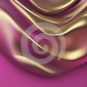 Gold, Pink, color gradient background. Generative AI.