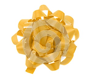 Gold plastic ribbon ball