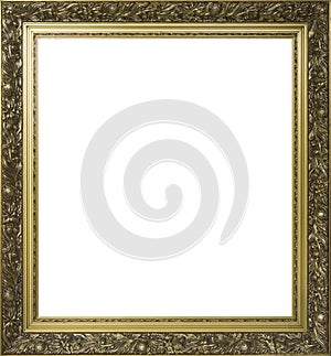 Gold plated ornamental frame for painting