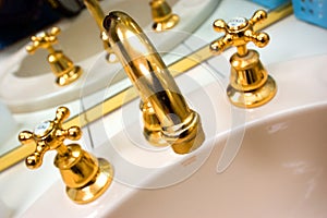 Gold plated taps
