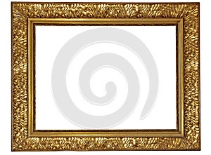 Gold plated wooden frame