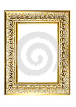 Gold Plated Wooden Picture Frame. Vintage. Design. Art.