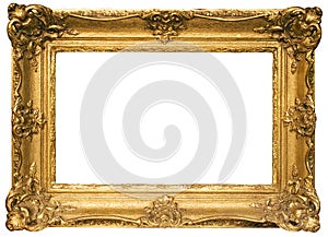 Gold Plated Wooden Picture Frame w/ Path