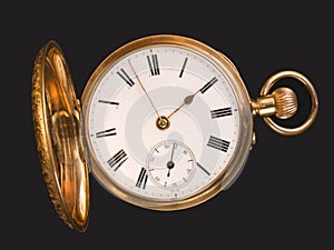 Gold pocket watch