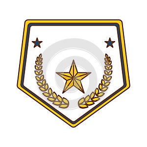 gold police badge icon image