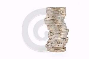 Gold Pound Coin Stack