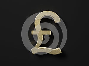 Gold pound symbol