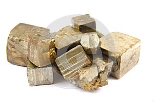 Gold (pyrite mineral) isolated